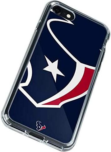 Skinit Clear Phone Case متوافق مع iPhone SE (2nd & 3rd Gen) - تصميم شعار كبير NFL Houston Textan. in Saudi Arabia