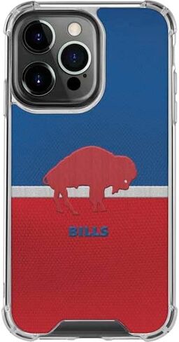 Skinit Clear Phone Case متوافق مع iPhone 15 Pro Max - تصميم NFL Buffalo Bills مرخص رسميًا in Saudi Arabia