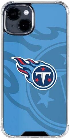 حالة Skinit Clear Phone Case متوافقة مع iPhone 14 - NFL Tennessee Tetans Double Vision Design in Kuwait