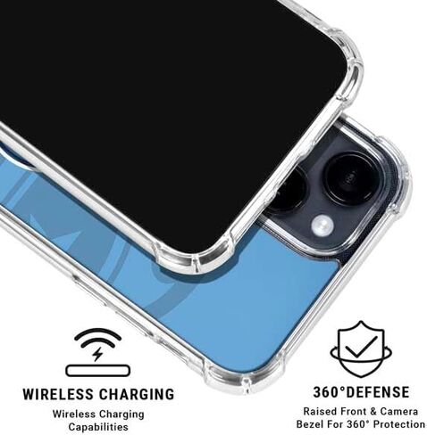 حالة Skinit Clear Phone Case متوافقة مع iPhone 14 - NFL Tennessee Tetans Double Vision Design in Kuwait