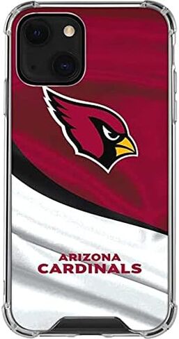 Skinit Clear Phone Case متوافق مع iPhone 13 - تصميم NFL Arizona Cardinals مرخص رسميًا in Saudi Arabia