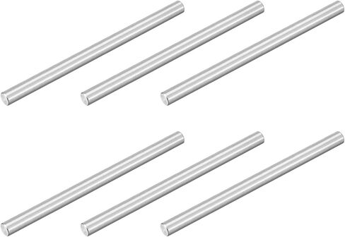 UXCELL 8PCS M6 × 60 مم 304 دبوس الصلب غير القابل للصدأ ، الدعم الأسطواني دعم PEG PIS PIN PROALTER للتصنيع الميكانيكي ، الصناعة ، تركيب الأثاث ، الفضة in Kuwait