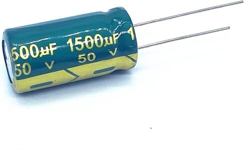 Aluminum Electrolytic Capacitor High Frequency Low Impedance 50V 1500UF Size 13 * 25 1500UF 6pcs in Saudi Arabia