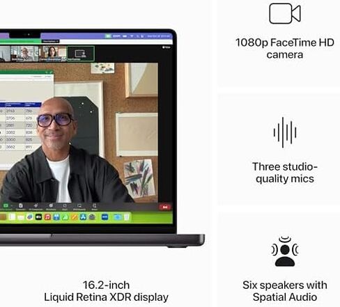 2023 Apple MacBook Pro with Apple M3 Max (16-Inches, 36GB RAM, 1TB SSD Storage) (QWERTY English) Space Black (Renewed Premium) in Saudi Arabia