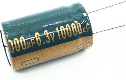 2pcs 6.3v 10000uf 16 * 25 ESR/مقاومة عالية التردد المكثف الكهربائي in Saudi Arabia