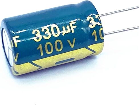 8pcs ارتفاع التردد المنخفض المقاومة 100V 330UF المكثف المنحل بالكهرباء الحجم 13 * 20 330UF in Saudi Arabia
