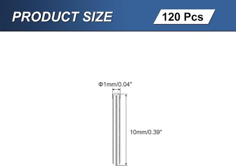uxcell 12Pcs M5 x 60mm 304 Stainless Steel Dowel Pin, Cylindrical Shelf Support Peg Pin Parallel Pin Fastener for Mechanical Manufacturing, Industry, Furniture Installation, Silver in Saudi Arabia