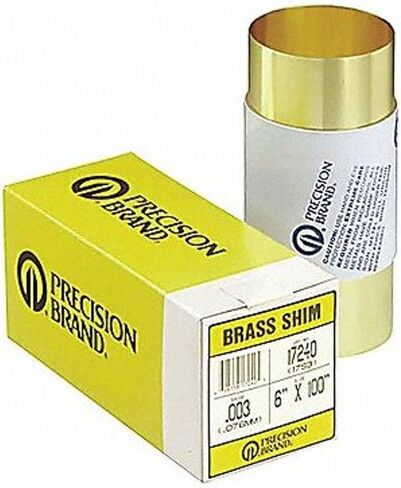 Brass Shim Stock Rolls - 17s4 .004 brass shimstock 6"x100" in Saudi Arabia