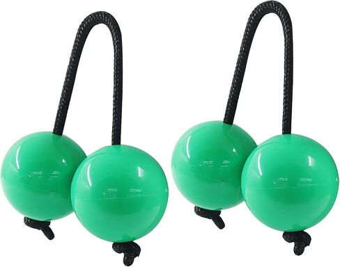 Bokwin African Rhythms Aslatua Shakers ، 2 Pack Kashaka Musical Adcussion Instruments & Rhythmic Balls ، African Hand Sercuss for Bealth Compans ، ABS 2 Inch Shakers for Phinivies (Black) in Kuwait