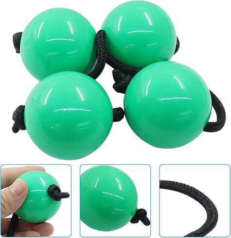 Bokwin African Rhythms Aslatua Shakers ، 2 Pack Kashaka Musical Adcussion Instruments & Rhythmic Balls ، African Hand Sercuss for Bealth Compans ، ABS 2 Inch Shakers for Phinivies (Black) in Kuwait