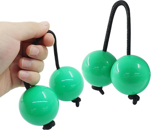 Bokwin African Rhythms Aslatua Shakers ، 2 Pack Kashaka Musical Adcussion Instruments & Rhythmic Balls ، African Hand Sercuss for Bealth Compans ، ABS 2 Inch Shakers for Phinivies (Black) in Kuwait
