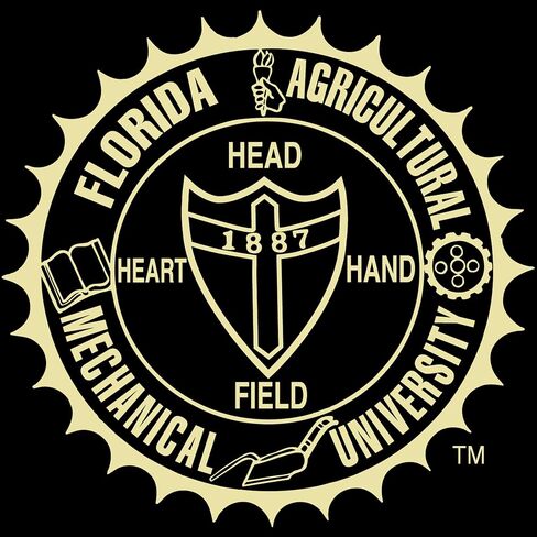 Florida A&M University 17" w x 11" h Diploma Frame - Fits College of Law - Gold Embossed Diploma Frame - Mahogany Moulding with Black and Tartan Green Matting - Officially Licensed in Kuwait