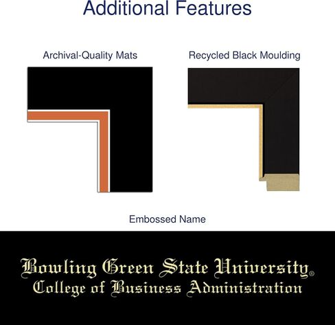 جامعة بولينج جرين ستيت جامعة 11 "W X 8.5" H Diploma Frame - يناسب إطار دبلوم البكالوريوس والماجستير والدكتوراه في الذهب in Saudi Arabia