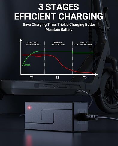 42V 2A Charger for Hiboy Electric Scooter, Compatible with Hiboy S2, S2 Pro, KS4, KS4 Pro, NEX, NEX3, NEX5, Max, Max3, Max V2 Scooters, 9.8Ft Charger Replacement for 36V Lithium Battery in Saudi Arabia