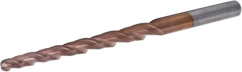 Fafeicy Cone End Mills Tungsten Steel Excellent Chip Removal Long Life High Surface Finish Engraving CNC Acrylic (R0.25 * 15*D4*50) in Kuwait