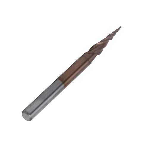 Fafeicy Cone End Mills Tungsten Steel إزالة شريحة ممتازة Long Life Surface Pintt Engrading CNC Acrylic (R0.25*15*D4*50) in Kuwait