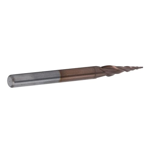Fafeicy Cone End Mills Tungsten Steel إزالة شريحة ممتازة Long Life Surface Pintt Engrading CNC Acrylic (R0.25*15*D4*50) in Kuwait