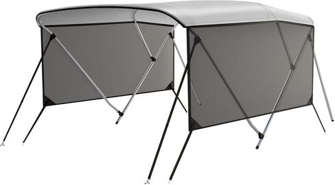 قمة بيميني قمة مع اثنين من الستائر الجانبية القابلة للإزالة ، قمم بيميني للقوارب ، 2 أعمدة الدعم الخلفي ، حقيبة التخزين السحابية ، قماشية من الدرجة البحرية لحماية الشمس الأمثل والراحة in Kuwait