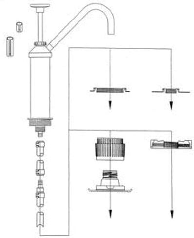 ZEP MODEL 50 Polypropylene يناسب كل شيء مضخة المكبس F65901 (مضخة واحدة) in Saudi Arabia