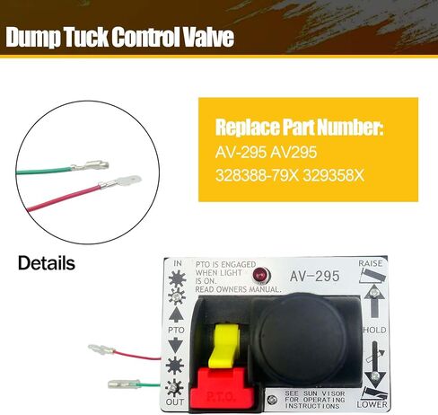 K90 Power Take Off PTO Hoist Air Shift Control Valve Fit for Truck Trailer Dump Truck Valve Tipper Hydraulic System Replace AV-295 AV295 328388-79X 329358X in Saudi Arabia