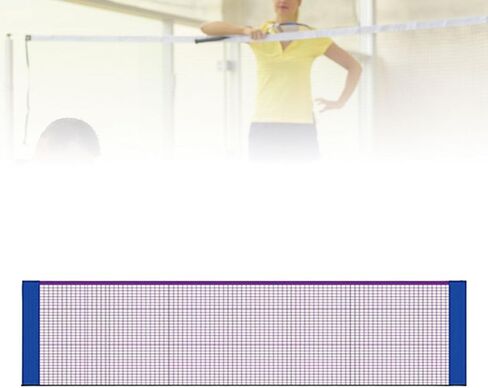 كرة الريشة Net Net Tnwminton Net Net Poldable Bestable Net Net Net Net Net لـ Backyard Entertainment Garden Gym in Saudi Arabia