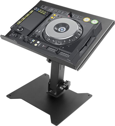 HECASA قابل للطي ، حامل DJ قابل للتعديل لخلاط ووحدة تحكم ، ارتفاع 36in ، معدات الصوت ، محطة العمل ، الاستخدام المنزلي ، الصلب الثقيل in Saudi Arabia