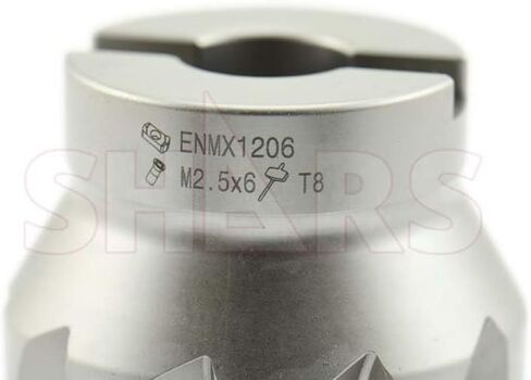 SHARS 2 "Toolant متعدد الأغراض من خلال مطحنة الوجه القابلة للفهرس ENMX إدراج جديد 404-8550 6 [ in Saudi Arabia