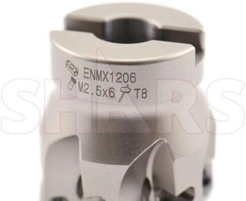 ساركس 1-1/2 "تبريد متعدد الأغراض من خلال مطحنة الوجه القابلة للفهرسة ENMX إدراج جديد 404-8549 6 [ in Saudi Arabia