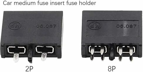 250V 30A Medium Car Insert Fuse Holder Horizontal Fuse Holder 2Pin 8Pin PCB Panel Mounting ATC Blade Standard Fuse Holder 5Set(2Pin Fuse Holder,30A) in Saudi Arabia