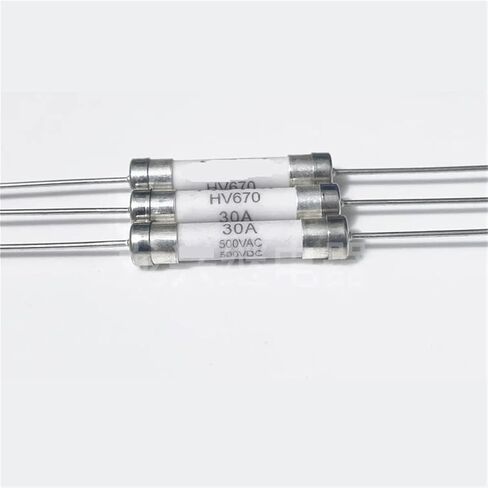 HV670 30A 500VDC VAC HV650 30A 250VAC HV670 20A 500VDC/VAC 6 * 32MM Ceramic Tape Pin Fuse 1Pcs(HV650 30A 250V) in Saudi Arabia