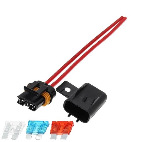 إدراج السيارة FUSE The Fuse Holder Fuse Box 12awg Medium Car Insert 600V 1PCS (Standard ، 50a) in Kuwait