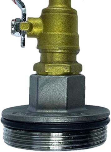 Faucet for 55 Gallon Leakproof Barrel Equipment, Barrel Faucet with 2" Thread for Outdoor Bucket Containers, as described, Length 16.5cm in Kuwait