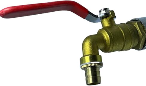 Faucet for 55 Gallon Leakproof Barrel Equipment, Barrel Faucet with 2" Thread for Outdoor Bucket Containers, as described, Length 16.5cm in Kuwait