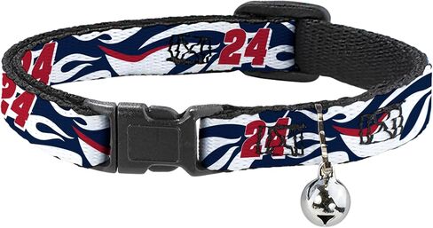 Hendrick Motorsports Cat Cat ، طوق منفصل مع Bell ، William Byron #24 Car Scheme White Red Blue ، 8.5 إلى 12 بوصة in Kuwait