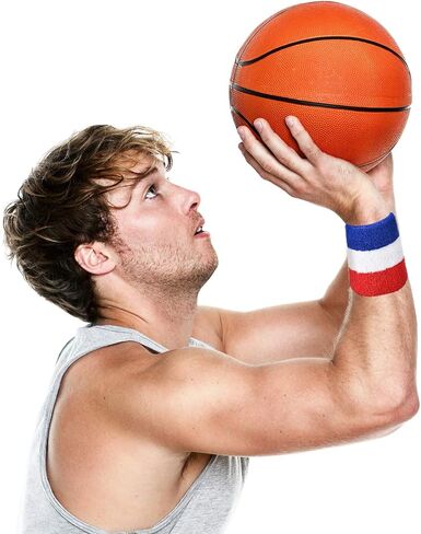BEMEMO 15 PCS 4th July Sweatband Set Sportband Standband Stands Terry Cloth for American American in Kuwait