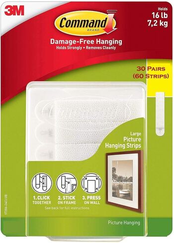 Command Large Picture and Frame Hanging Strips, 17206 (30 Pairs) in Saudi Arabia