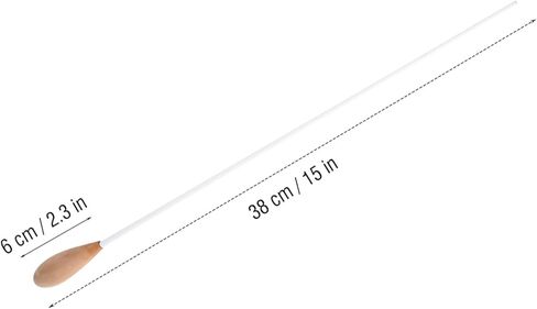 Conductor Baton Stick, Conducting Baton for Symphony, Musical Conductor Baton with Pearwood Handle, Music Baton, Orchestra Baton, Music Band Conducting Baton for Concert in Saudi Arabia