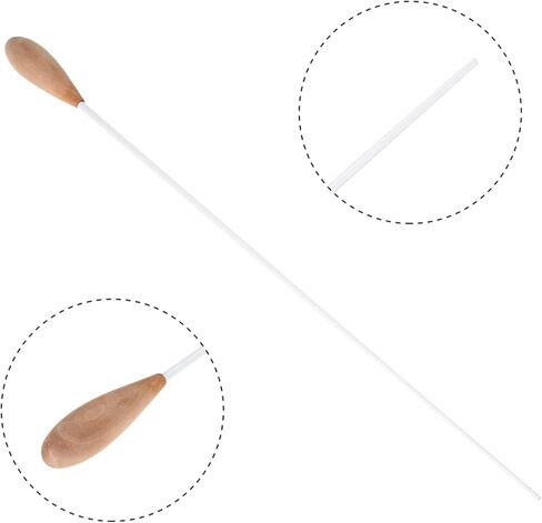 Conductor Baton Stick, Conducting Baton for Symphony, Musical Conductor Baton with Pearwood Handle, Music Baton, Orchestra Baton, Music Band Conducting Baton for Concert in Saudi Arabia