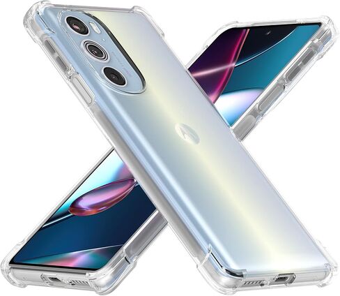 Case for Motorola Edge 2025 - Clear Phone Case with Reinforced Corner Bumper Camera Protection Slim Fit Shockproof Flexible TPU Cover for Moto Edge 2025 - Transparent in Saudi Arabia
