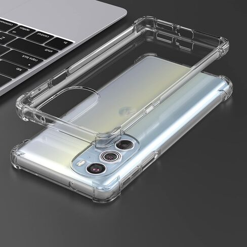 Case for Motorola Edge 2025 - Clear Phone Case with Reinforced Corner Bumper Camera Protection Slim Fit Shockproof Flexible TPU Cover for Moto Edge 2025 - Transparent in Saudi Arabia