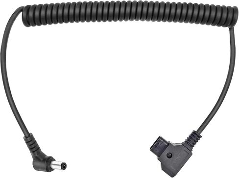 D-Tap to DC 5.5 2.1mm 12V Power Cable Compatible with Canon C70, Atomos Shogun Ninja, SmallHD Indie 7, Blackmagic Video Assist, KiPRO, Right Angle V Mount Gold Mount Battery Power Adapter, 40" in Kuwait
