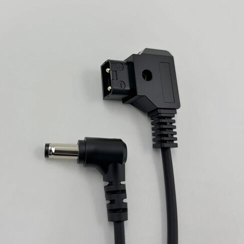 D-Tap to DC 5.5 2.1mm 12V Power Cable Compatible with Canon C70, Atomos Shogun Ninja, SmallHD Indie 7, Blackmagic Video Assist, KiPRO, Right Angle V Mount Gold Mount Battery Power Adapter, 40" in Kuwait
