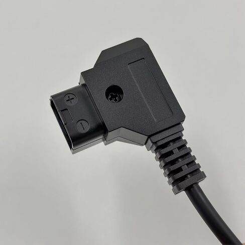 D-Tap to DC 5.5 2.1mm 12V Power Cable Compatible with Canon C70, Atomos Shogun Ninja, SmallHD Indie 7, Blackmagic Video Assist, KiPRO, Right Angle V Mount Gold Mount Battery Power Adapter, 40" in Kuwait