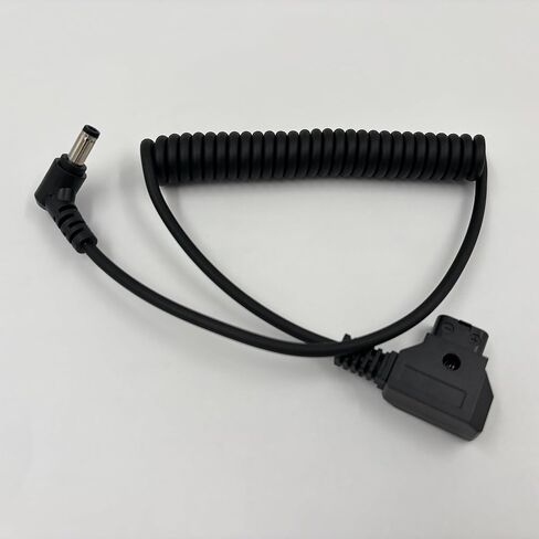 D-Tap to DC 5.5 2.1mm 12V Power Cable Compatible with Canon C70, Atomos Shogun Ninja, SmallHD Indie 7, Blackmagic Video Assist, KiPRO, Right Angle V Mount Gold Mount Battery Power Adapter, 40" in Kuwait