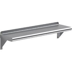 AmGood 8" X 30" Stainless Steel Wall Shelf | Metal Shelving | Garage, Laundry, Storage, Utility Room | Restaurant, Commercial Kitchen | NSF in Kuwait