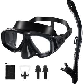 Snorkeling Set for Adults, Full Dry Snorkeling Mask Set for Adults, Anti-Fog Protection, Unisex,HD Panoramic View in Saudi Arabia
