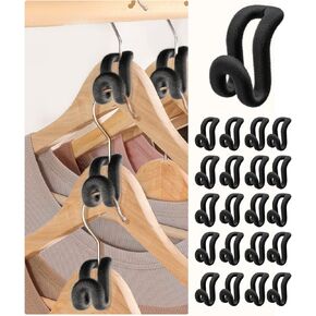 Velvet Clothes Hanger Connector Hooks [for Velvet & Multiple Hangers] 40PCS Space Saving Hanger Hooks Space Saver Hanger Extender Hook Clothes Hanger Hook for Clothes in Saudi Arabia