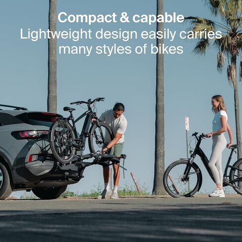 Thule Outpace 2 Bike Hitch Rack - Compact & Lightweight Platform Bike Rack - Foldable Design - Fits Most Bike Styles - 110lb Capacity 55lbs per Bike - 2" & 1.25" Hitch Compatibility in Saudi Arabia