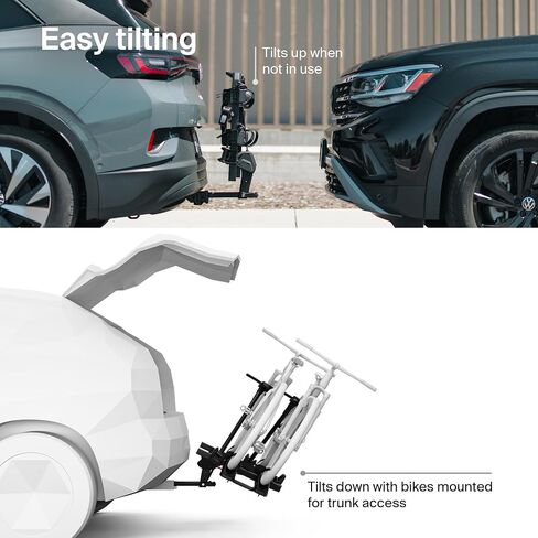 Thule Outpace 2 Bike Hitch Rack - Compact & Lightweight Platform Bike Rack - Foldable Design - Fits Most Bike Styles - 110lb Capacity 55lbs per Bike - 2" & 1.25" Hitch Compatibility in Saudi Arabia