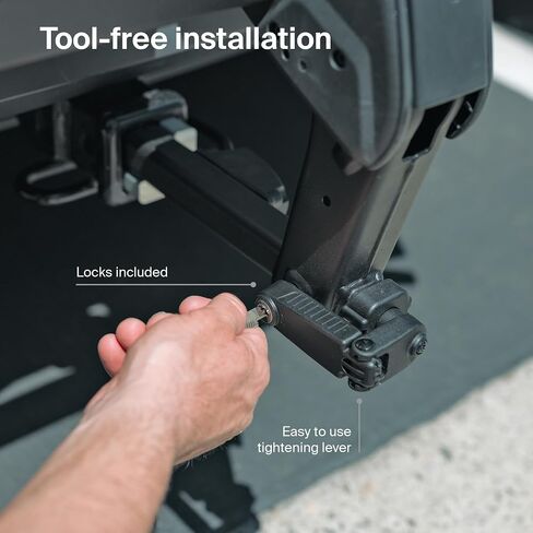 Thule Outpace 2 Bike Hitch Rack - Compact & Lightweight Platform Bike Rack - Foldable Design - Fits Most Bike Styles - 110lb Capacity 55lbs per Bike - 2" & 1.25" Hitch Compatibility in Saudi Arabia